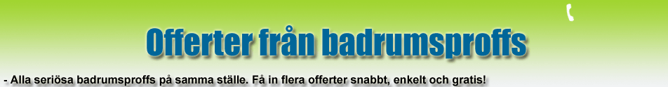 Badrumsrenovering samt Stambyte till r�tt pris